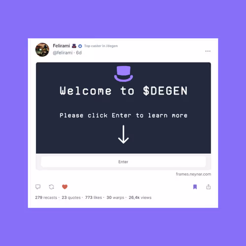 Welcome to $DEGEN