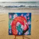 Flamingo at the beach