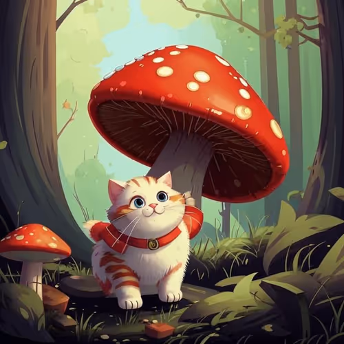 Degen Mushroom Cat