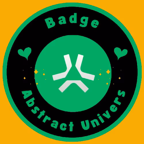 BADGE ASBTRACT UNIVERS