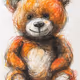 Teddy draws