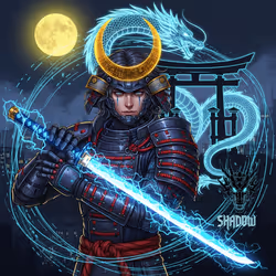 Samurai Izuna x Cyberpunk