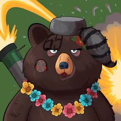 #857 • Trumpy Warm Shadow Bear