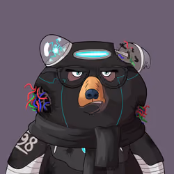 #1590 • Cakey Shaggy Robot Bear
