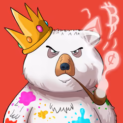 #3791 • Buttchunks Trumpy White Bear