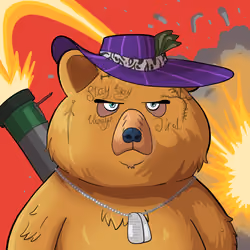 #1882 • Mooshy Bruiser Nougat Bear