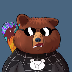 #2712 • Boujie Bored Brown Bear