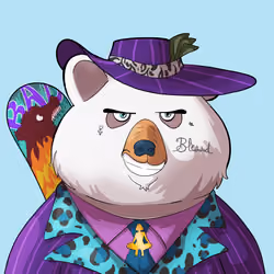 #3044 • Scratchy Chewy Albino Bear