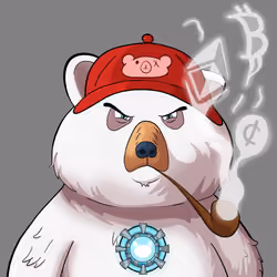 #1950 • Classy Swoopty Albino Bear
