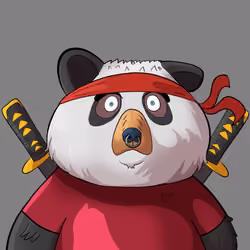 #1748 • Soapy Knobby Panda Bear