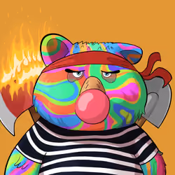 #4590 • Stylin' Smudgy DMT Bear