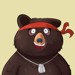 #1732 • Buxom Scratchy Shadow Bear