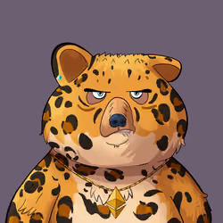 #1223 • Jaggy Stylin' Spotty Bear