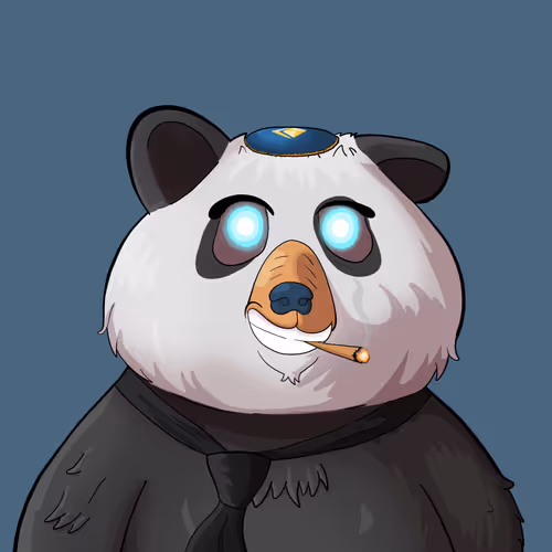 #5476 • Spongy Drippy Panda Bear