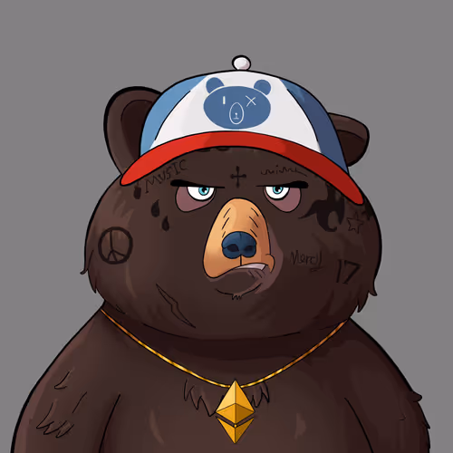 #1035 • Nasty Yawny Shadow Bear