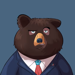 #4447 • Snooky Classy Ink Bear