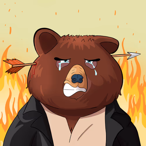 #2385 • Big-Nasty Puffy Coffee Bear