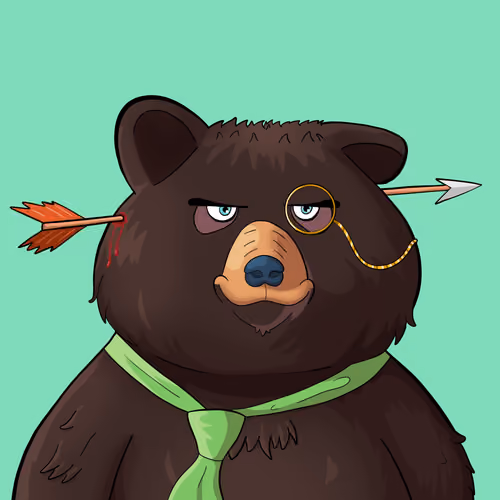 #4381 • Prickly Snooky Shadow Bear