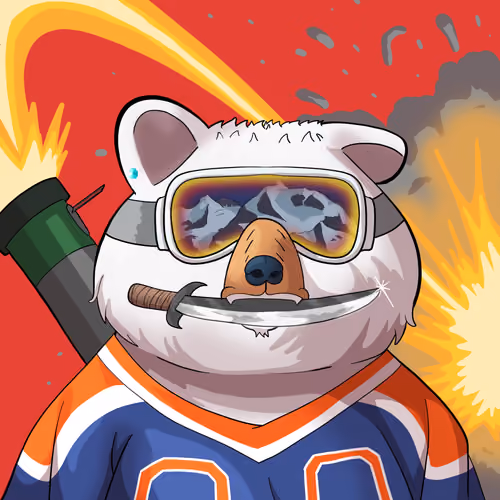 #1426 • Tingly Raggy White Bear