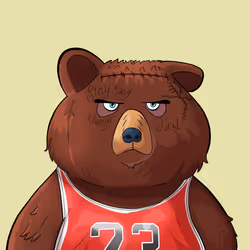 #2919 • Moody Pimpin' Chocolate Bear