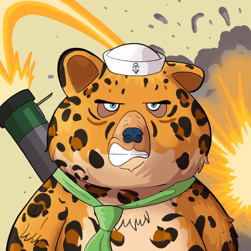 #1958 • Choncho Gritty Leopard Bear