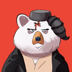 #2521 • Drippy Squishy Albino Bear