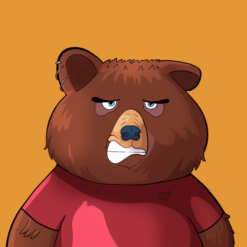 #5061 • Velvety Swoopty Brown Bear