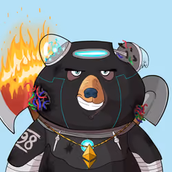 #2059 • Bumpy Frizzy Iron Bear