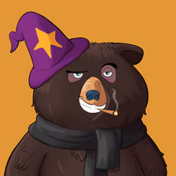 #2705 • Swiggity Hazy Ink Bear