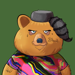 #2253 • Bulgy Gritty Butterscotch Bear