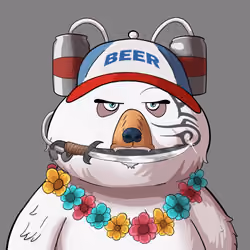 #5112 • Thorny Cozy Albino Bear