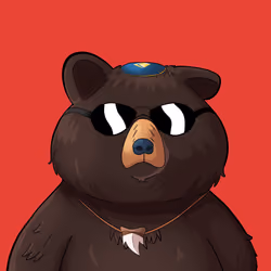#4087 • Itchy Beefy Dark Bear