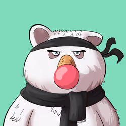#3310 • Edumacated Pimpin' Albino Bear