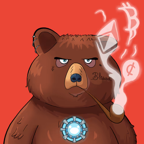 #5528 • Studly Chompy Chocolate Bear