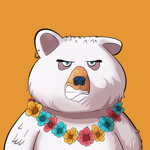 #5510 • Gritty Pocky White Bear
