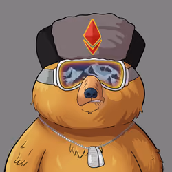 #4108 • Wooly Puffy Honey Bear