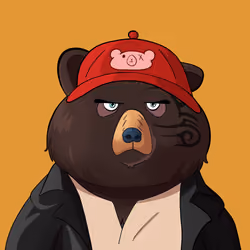 #2103 • Bumpy Chewy Dark Bear