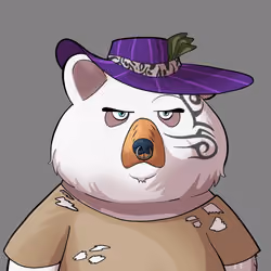 #5498 • Tacky Frisky Albino Bear