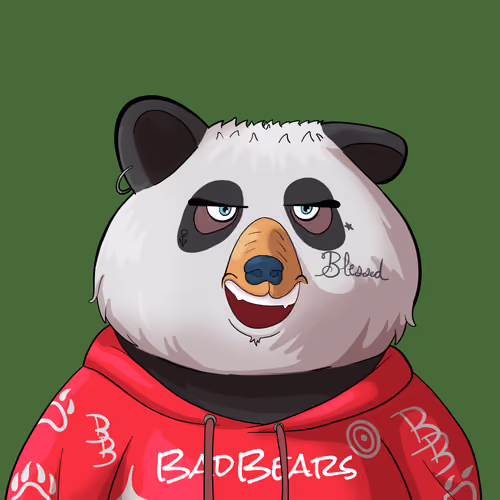 #5392 • Drunky Warm Patchy Bear