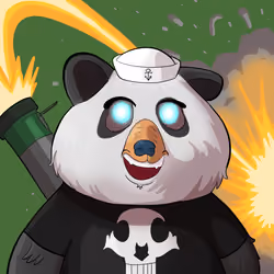 #3394 • Raggy Wealthy Domino Bear