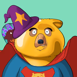 #4142 • Puffy Dowdy Golden Bear