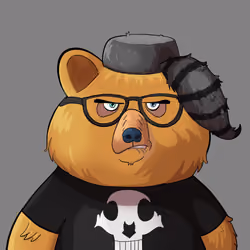 #5125 • Shaggy Knuckles Nougat Bear