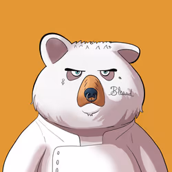 #2476 • Wooly Trumpy Albino Bear