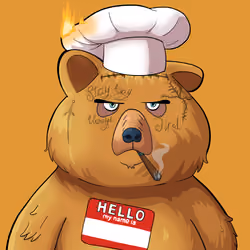 #3096 • Swiggity Grubby Toffee Bear