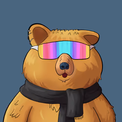 #5401 • Drunky Swiggity Toffee Bear