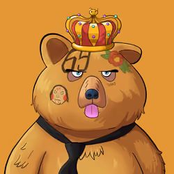 #461 • Frizzy Scratchy Blonde Bear