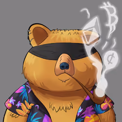 #1681 • Drippy Tweedy Butterscotch Bear