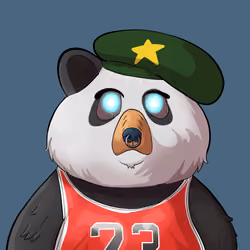 #856 • Bulky Hazy Panda Bear