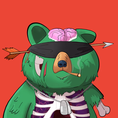 #4991 • Sneaky Teddy Scary Bear
