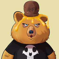 #2814 • Tingly Zippy Toffee Bear